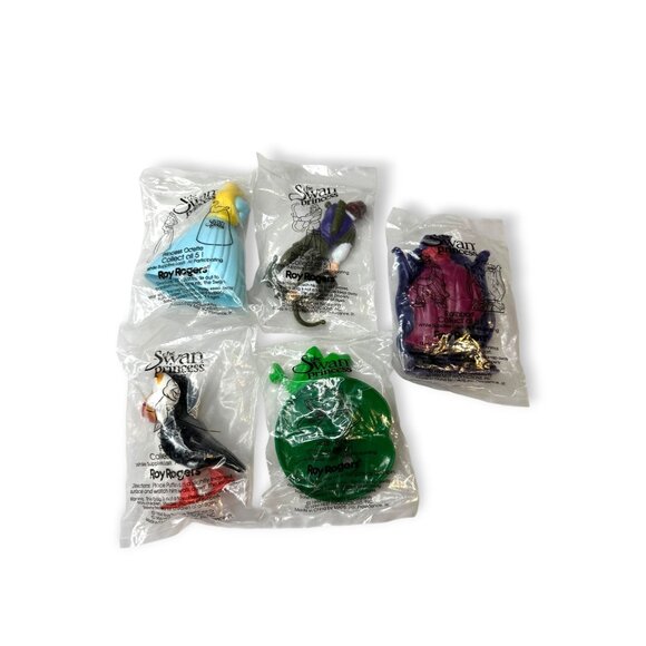 The Swan Princess 1994 Roy Rogers Fast Food Collectible Toys Full Set Of 5 - Picture 1 of 11